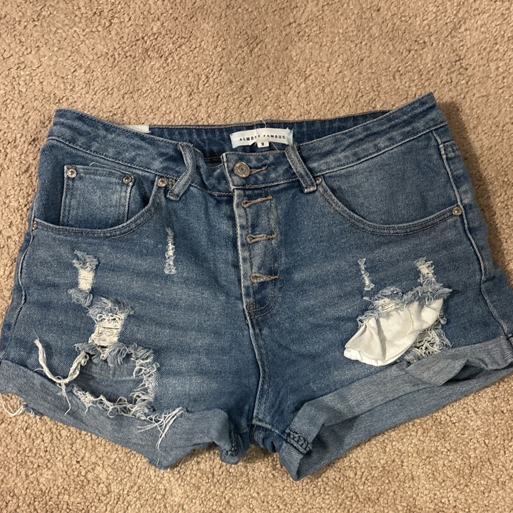 Blue jean shorts